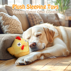 Interactive Chicken Dog Toy, Durable Automatic Moving Dog Toy Ball for Dogs of All Sizes